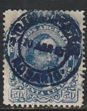 1888 Argentina - Sc 67 - used VF - single - Bartolome Mitre