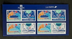 1994 France & Great Britain Channel Tunnel Joint Issue Folder Cover