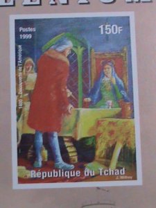 CHAD-1999-MILLENIUM- COLUMBUS DISCOVERED AMERICA- IMPERF: MNH S/S VERY FINE