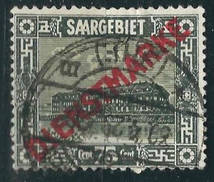 Saar O13 Mi DM10I Used F/VF 1930 SCV $27.50