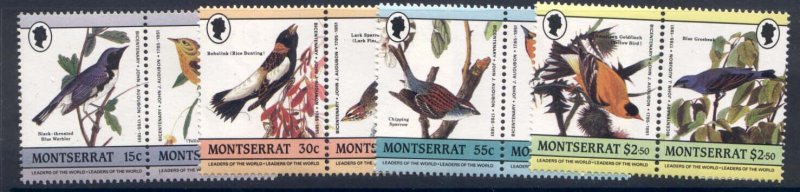 Montserrat 580-3 MNH Birds, Audubon Paintings