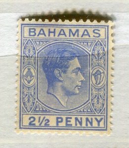 BAHAMAS; 1938 early GVI issue fine Mint hinged Shade of 2.5d. value