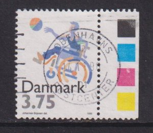 Denmark  #1045  used  1996  sports for the disabled 3.75k