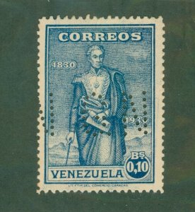 VENEZUELA 291 Punched G.N. MH BIN $2.00