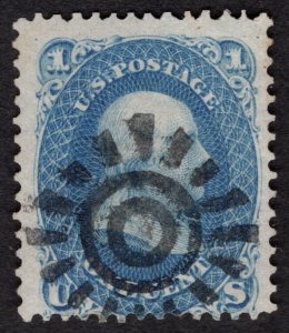 US #63 Fine. Used. Cogwheel cancel.