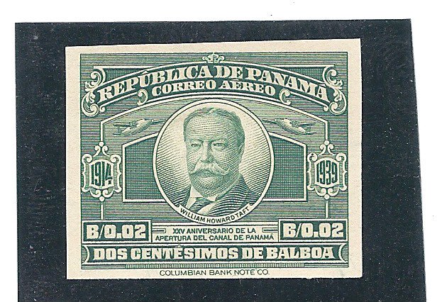 Panama Scott # C55 IMPERF Proof Scarce  VF MNH Opening of Panama Canal 25th Ann.