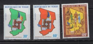 Chad #318-20  (1976 Reconciliation set) VFMNH CV $3.95