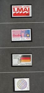 GERMANY & BERLIN OFFICIAL YEAR BOOK 1990 COMPLETE  FACE VALUE IS 71.15 DM  MINT 