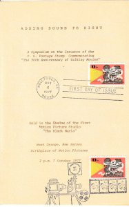 Yesteryear Museum 2nd Day Symposium Ceremony Program #1727 FDC SDC Talkies 1977