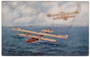 (I.B) Cinderella : National War Savings Postcard 1d (Flying Boats)
