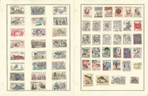 Czechoslovakia Stamp Collection 1918 to 1980, 35 Pages, JFZ 