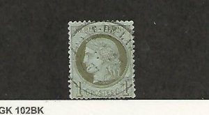 France, Postage Stamp, #50 Used, 1870, JFZ