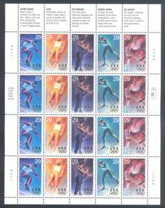 US 2811a MNH - Winter Olympics - Sheet