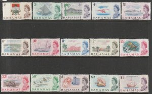 1967 Bahamas - Sc 252-66 - MNH VF - 15 single - Culture