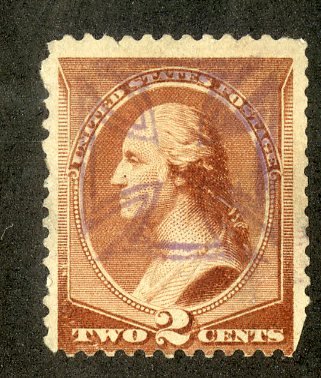 US 210 USED FANCY CANCEL BIN $6.00