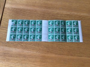France 1940’s mint never hinged stamps part sheet  A6628