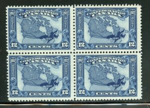 Canada Scott 145 Block 0f 4 Mint Original Gum VF Never Hinged $180.00