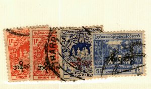 Burma #)81 (2 copies), O83, O85 used