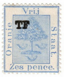 (I.B) Orange Free State Telegraphs : 6d Ultramarine (setting 8)