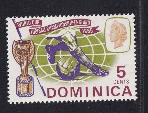 Dominica  #195  MNH  1966  world championships soccer 5c