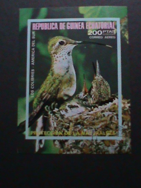 ​GUINEA EQUATORIAL-1979 HAPPY BIRD FAMILY IMPERF-CTO VF-WE SHIP TO WORLD WIDE