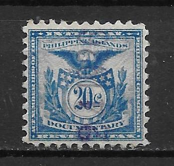 Philippines 20c Revenue Documentary Stamp single Used