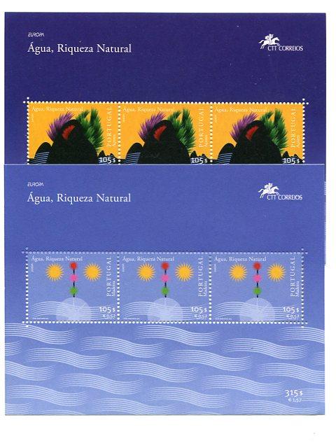 Azores/Madeira  2001 Europa sheets complete VF NH