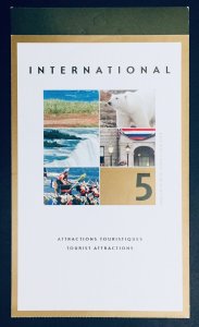 Canada #1989 $1.25 Tourist Attractions Booklet (2003). BK271. 5 stamps.MNH