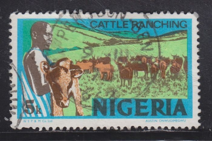 Nigeria 294B Cattle Ranching 1973