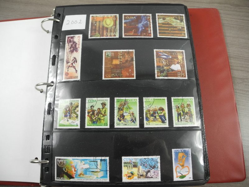 CUBA(2002-2008), Stamp Collection in stock pages(Kenmore binder)