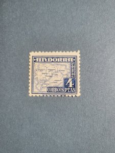 Stamps Spanish Andorra Scott #48 nh