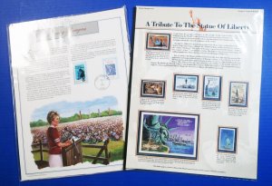 Antigua & Barbuda MINT MNH Statue of Liberty Stamps & Nancy Reagan - PCS Panels