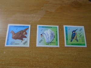 Belarus  #  87-89  MNH  Birds