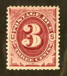 US Stamps # J24 3c Postage Due XF FULL OG VLH Bright And Fresh