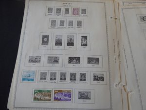 Turkey 1865-1960 Stamp Collection on Album Pages 