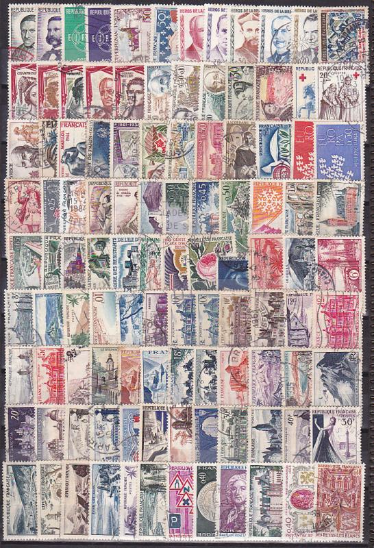 France selected high value used stamp collection 1900 to 197ies cat value $2500