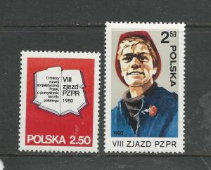 Poland Scott catalogue # 2378-2379 Mint NH