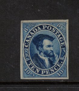 Canada #7a Very Fine Mint Unused (No Gum) Horizontal Crease Visible From Reverse