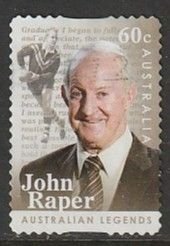 2012 Australia - Sc 3636 - used VF - 1 single - John Raper