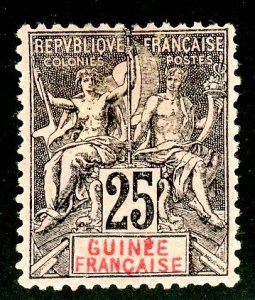 French Guinea, Scott #10, Unused, No Gum