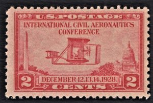 US 649 MNH VF 2 Cent International Civil Aeronautics Conference 1st Flight