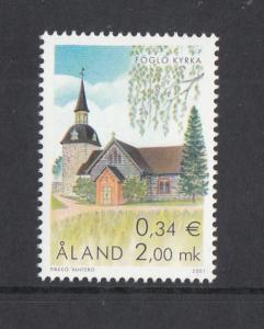 Aland MNH 2001 2m Foglo Church, Foglo