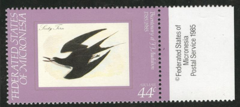 Micronesia 1985 MNH** Audubon Sooty Tern stamp Scott  C15