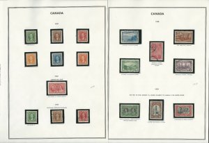 Canada 1937-1972 Stamp Collection on 22 Harris Pages, JFZ