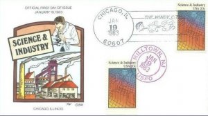 COLLINS HAND PAINTED 2031 Science & Industry Windy City Rare Cancel Subscriber