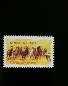 1974 10c Horse Racing, Kentucky Derby & Churchill Downs Scott 1528 Mint F/VF NH