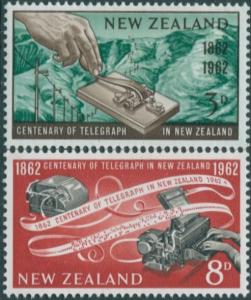 New Zealand 1962 SG810-811 Telegraph set MNH