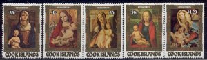 Cook Islands - 1984 MNH set of 5 Christmas stamps #838-42 cv 10.25 Lot #26