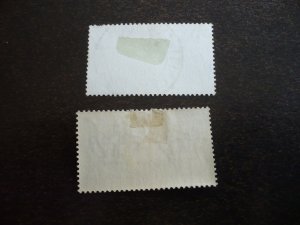 Stamps - Italy - Scott# 292, 300 - Used & Mint Hinged Part Set of 2 Stamps