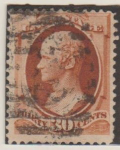 U.S. Scott #217 Hamilton Stamp - Used Single